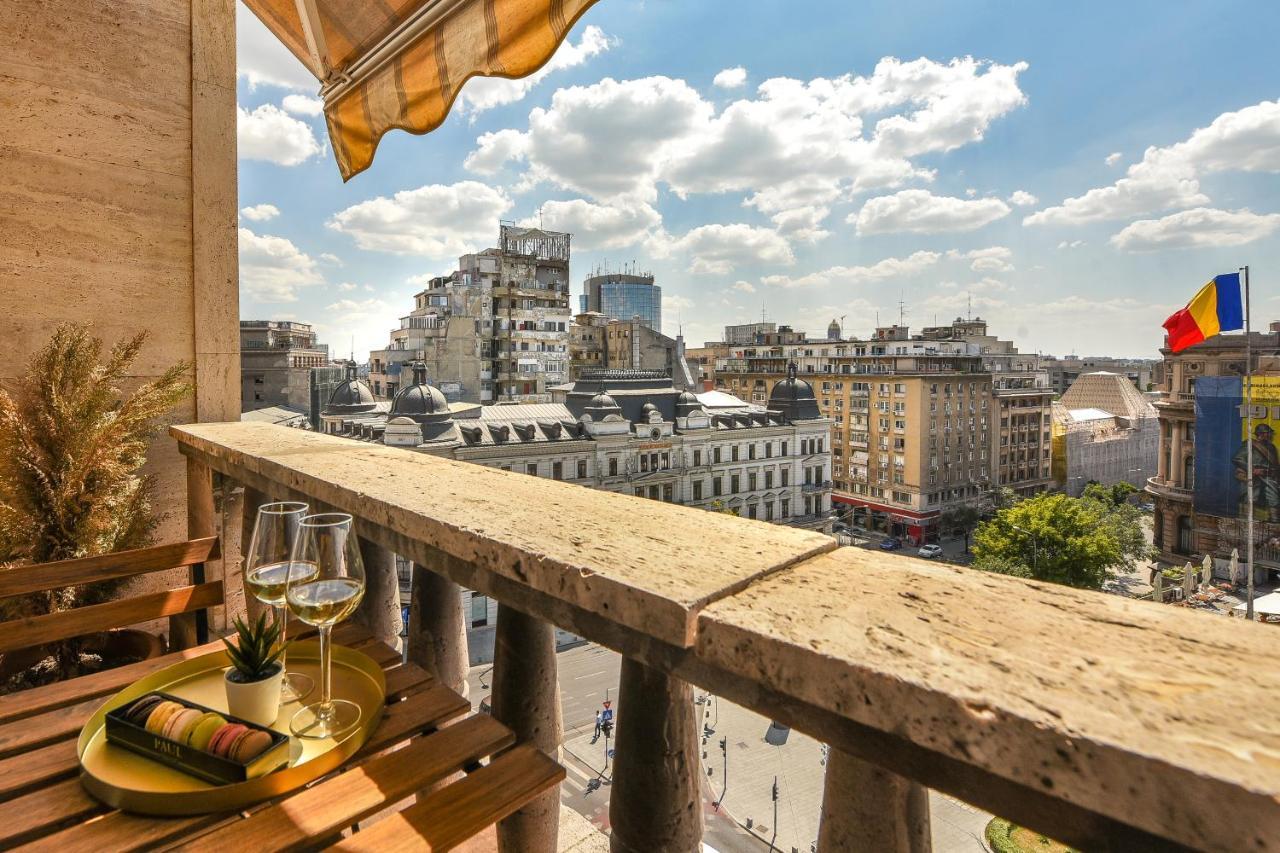 Chic Accommodation With Breathtaking Views Over Calea Victoriei - Your Central Heaven บูคาเรสต์ ภายนอก รูปภาพ